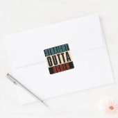 Straight Outta Ogden Utah UT Vierkante Sticker (Envelop)