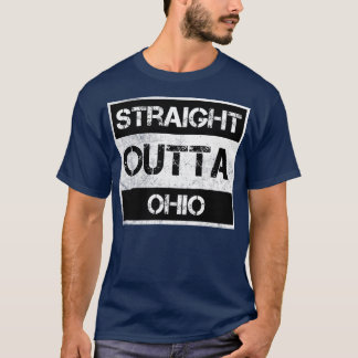 Straight Outta Ohio OH Verdrietig Souvenir T-shirt