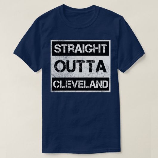 Straight Outta Ohio Verdrietig Souvenir T-shirt (Design voorkant)