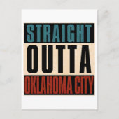 Straight Outta Oklahoma City Oklahoma OK Feestdagenkaart (Voorkant)