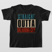 Straight Outta Oklahoma City Oklahoma OK T-shirt (Laagn)