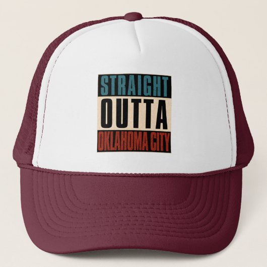 Straight Outta Oklahoma City Oklahoma OK Trucker Pet (Voorkant)