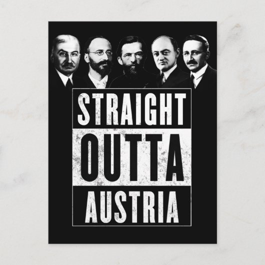 Straight Outta Oostenrijk Briefkaart (Voorkant)