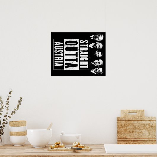 Straight Outta Oostenrijk Poster (Keuken)