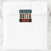 Straight Outta Orem Utah UT Vierkante Sticker (Tas)
