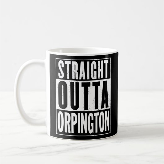 Straight Outta Orpington Graphic A1 Koffiemok (Links)
