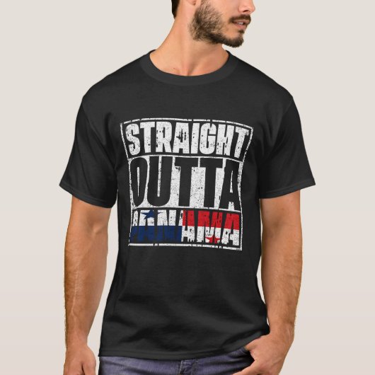 Straight Outta Panama Flag T-shirt (Voorkant)