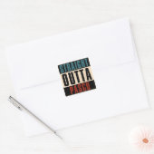 Straight Outta Pasco Washington WA Vierkante Sticker (Envelop)