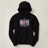 Straight Outta Patience #Momlife Hoodie (Design voorkant)
