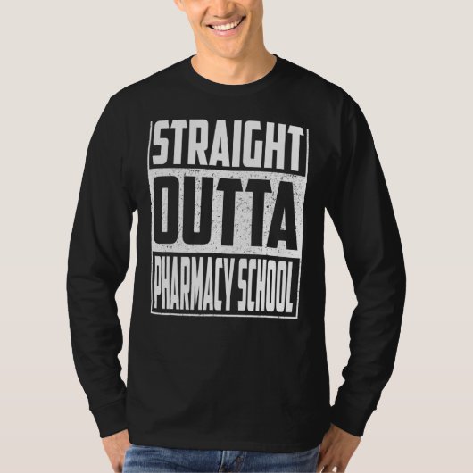 Straight Outta Pharmacy School Afstuderen 2022 Boy T-shirt (Voorkant)