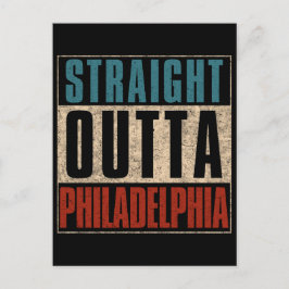 Straight Outta Philadelphia Pennsylvania PA Vereni Feestdagenkaart