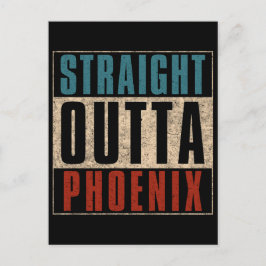 Straight Outta Phoenix Arizona AZ Verenigde Staten Briefkaart