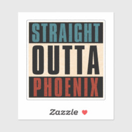 Straight Outta Phoenix Arizona AZ Verenigde Staten Sticker