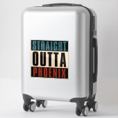 Straight Outta Phoenix Arizona AZ Verenigde Staten Sticker (Koffer)