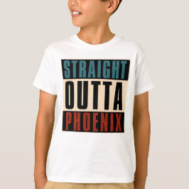 Straight Outta Phoenix Arizona AZ Verenigde Staten T-shirt