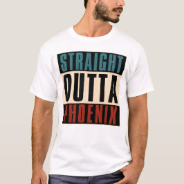 Straight Outta Phoenix Arizona AZ Verenigde Staten T-shirt