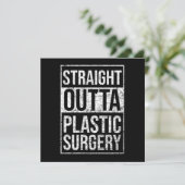 Straight Outta Plastic Surgery Cosmetic Surgeon Gi Kaart (Staand voorkant)