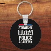 Straight Outta Police Academy Polieman Off Sleutelhanger (Voorkant)