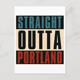 Straight Outta Portland Oregon OF Briefkaart