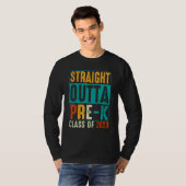 Straight Outta Pre K Preschool Graduation T-shirt (Voorkant volledig)
