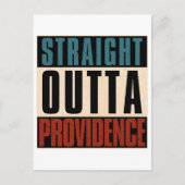 Straight Outta Providence Rhode Island RI Briefkaart (Voorkant)