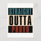 Straight Outta Provo Utah UT Briefkaart (Voorkant)
