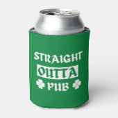Straight Outta Pub St Patricks Day Blikjeskoeler (Blikje Voorkant)