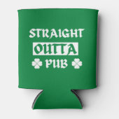 Straight Outta Pub St Patricks Day Blikjeskoeler (Voorkant)
