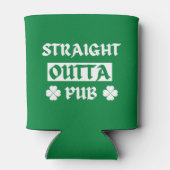 Straight Outta Pub St Patricks Day Blikjeskoeler (Achterkant)