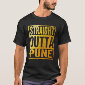 Straight Outta Pune India T-shirt (Voorkant)