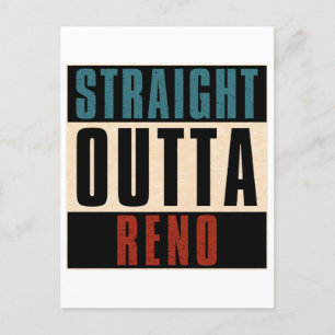 Straight Outta Reno Nevada NV Briefkaart