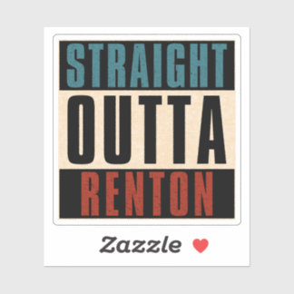 Straight Outta Renton Washington, Verenigde Staten Sticker