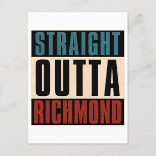 Straight Outta Richmond Virginia VA Briefkaart