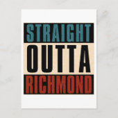 Straight Outta Richmond Virginia VA Briefkaart (Voorkant)