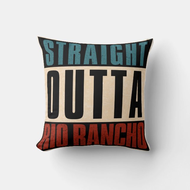 Straight Outta Rio Rancho New Mexico NM Kussen (Voorkant)