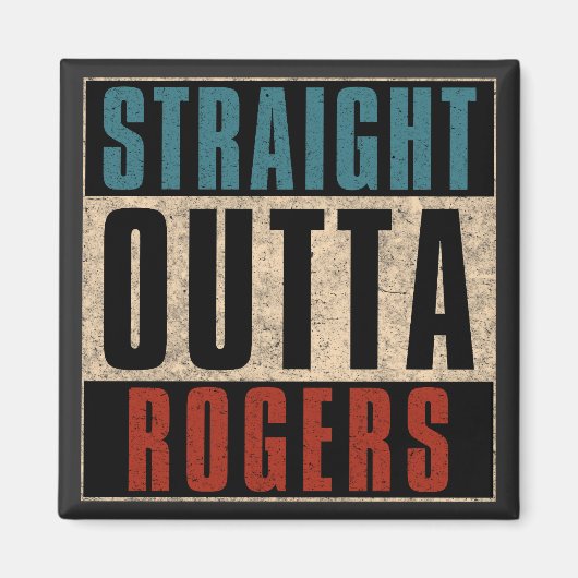 Straight Outta Rogers Arkansas AR Magneet (Voorkant)