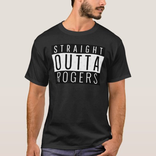 Straight Outta Rogers Arkansas T-shirt (Voorkant)