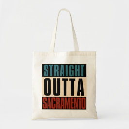 Straight Outta Sacramento, Californië Tote Bag