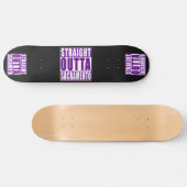 Straight Outta Sacramento Paars Skateboard (Horizontaal)