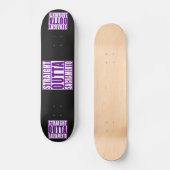 Straight Outta Sacramento Paars Skateboard (Voorkant)