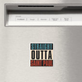 Straight Outta Saint Paul Minnesota MN Magneet (Insitu (Vaatwasser))