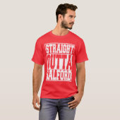Straight Outta Salford grappig T-shirt (Voorkant volledig)