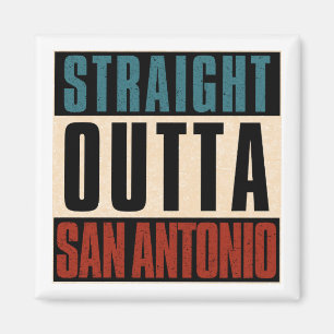 Straight Outta San Antonio Texas TX Verenigde Stat Magneet