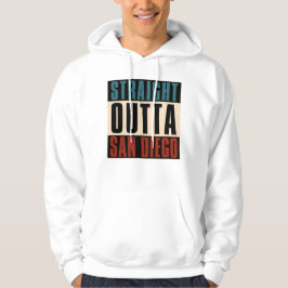 Straight Outta San Diego Californië Verenigde Stat Hoodie