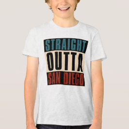 Straight Outta San Diego Californië Verenigde Stat Tri-Blend Shirt