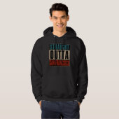 Straight Outta San Francisco California CA Verenig Hoodie (Voorkant volledig)