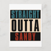 Straight Outta Sandy Utah UT Briefkaart (Voorkant)