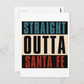 Straight Outta Santa Fe New Mexico NM Briefkaart (Voorkant / Achterkant)