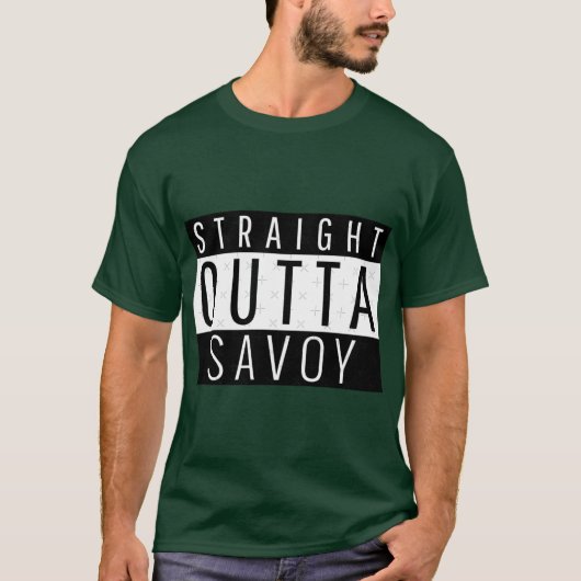Straight Outta Savoy Illinois Savoy IL Oversized T-shirt (Voorkant)