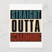 Straight Outta Schaumburg Illinois IL Briefkaart (Voorkant)